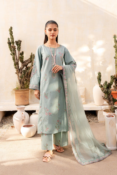 Cora 3Pc - Embroidered Lawn Dress