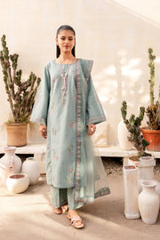 Cora 3Pc - Embroidered Lawn Dress