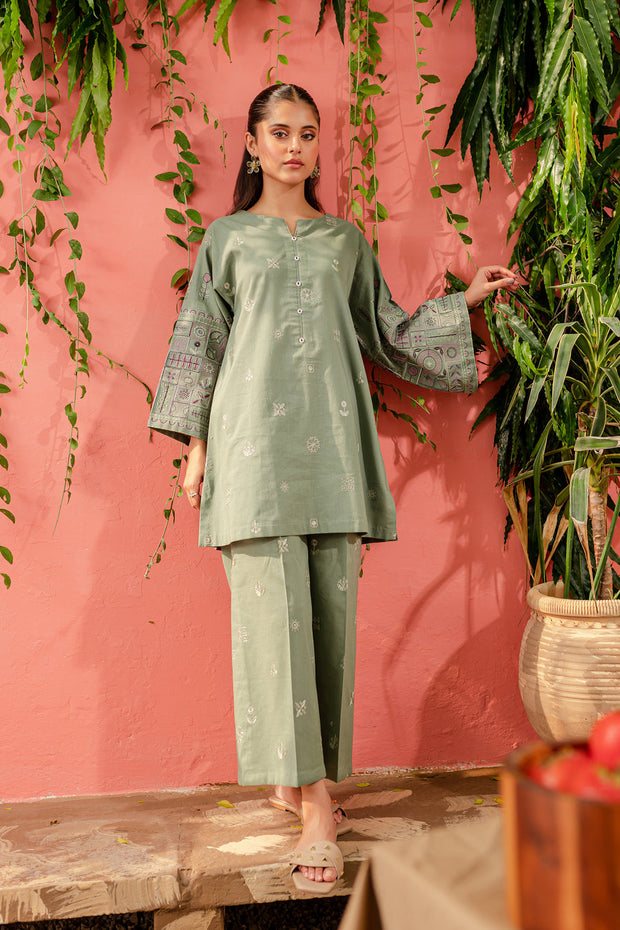 Chippy 2Pc - Embroidered Lawn Dress