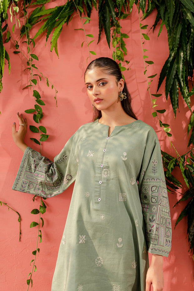 Chippy 2Pc - Embroidered Lawn Dress