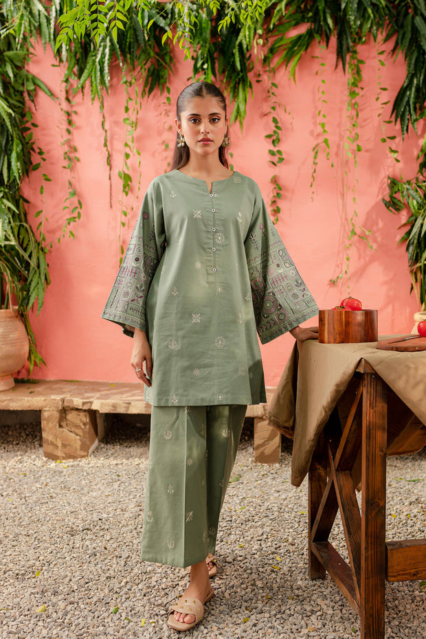 Chippy 2Pc - Embroidered Lawn Dress