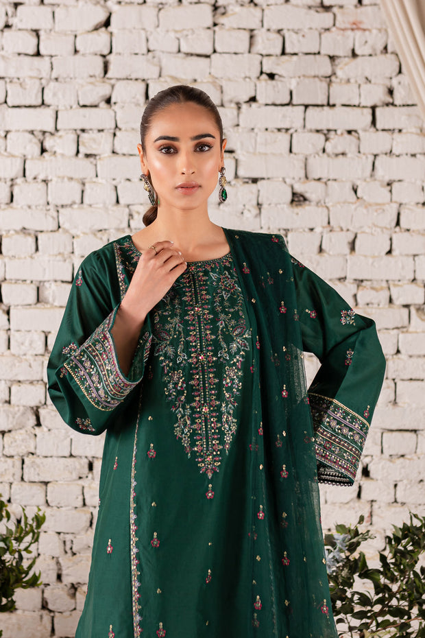 Orion 3Pc - Embroidered Lawn Dress