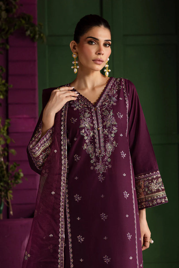 Envoye 3Pc - Embroidered Khaddar Dress