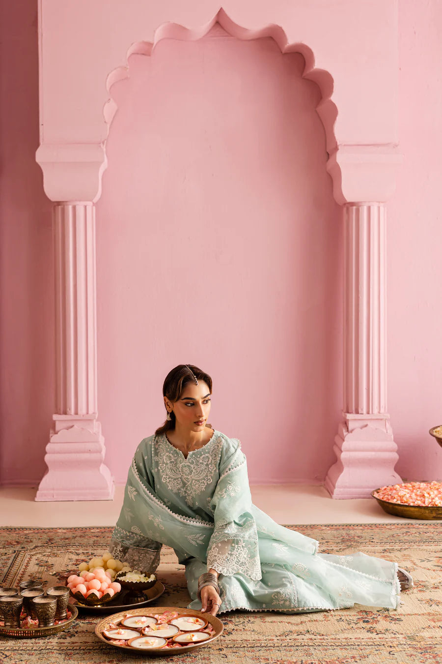 Silas 3Pc - Embroidered khaddar Dress