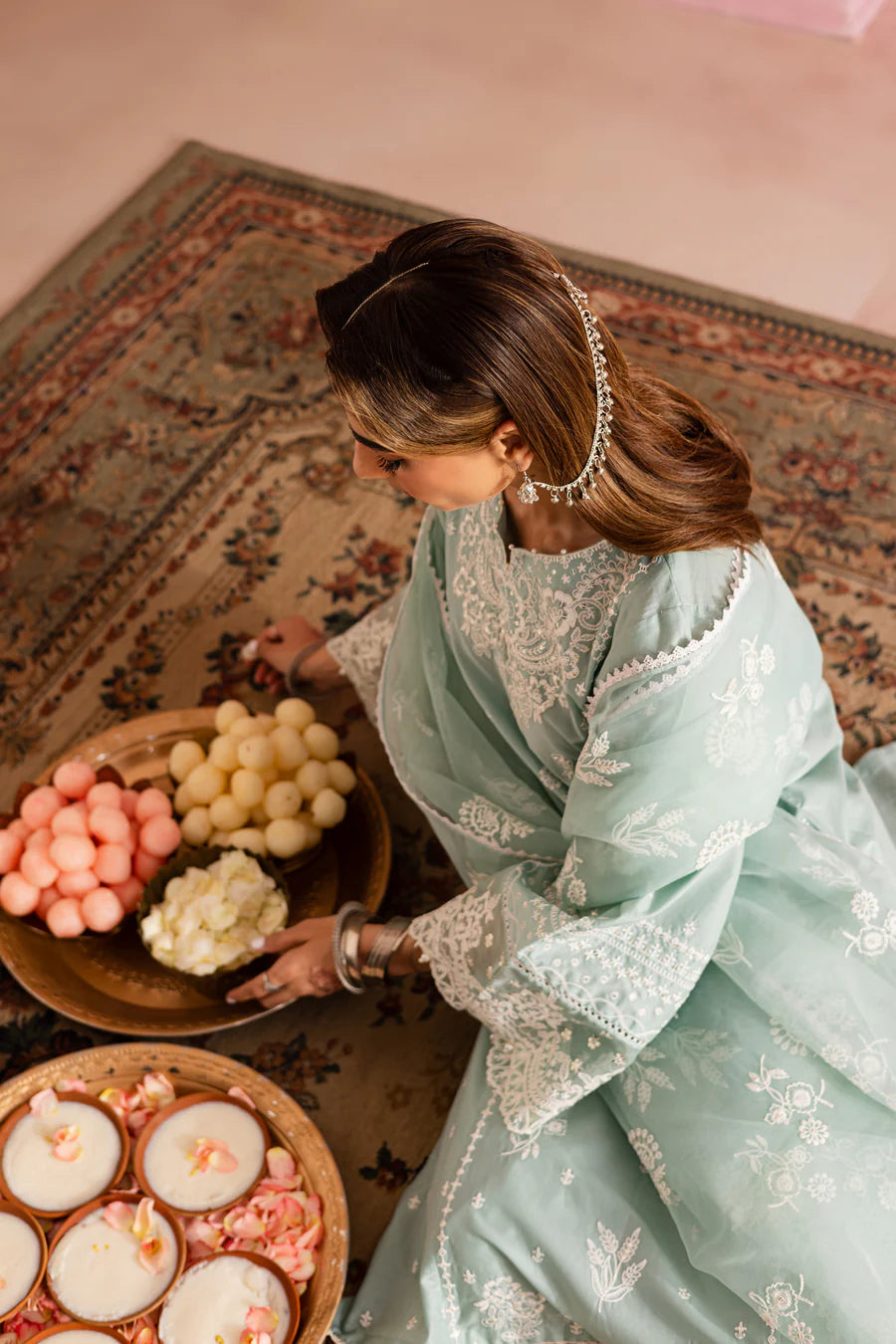 Silas 3Pc - Embroidered khaddar Dress