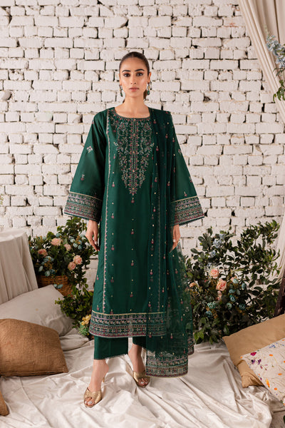 Orion 3Pc - Embroidered Lawn Dress