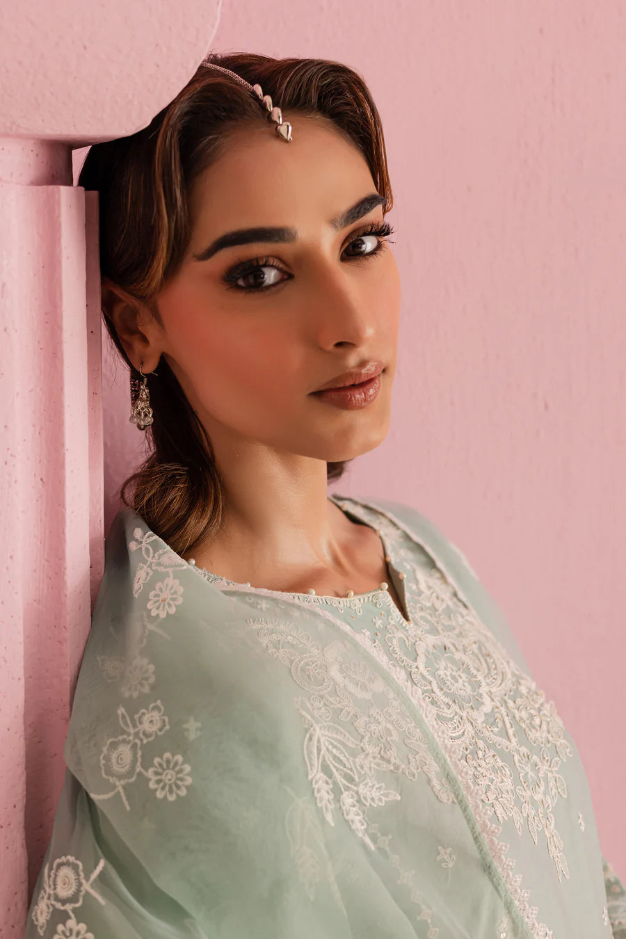 Silas 3Pc - Embroidered khaddar Dress