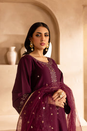 Bengal 3Pc - Embroidered Khaddar Dress