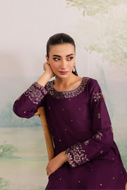 Aroma 2Pc - Embroidered Khaddar Dress