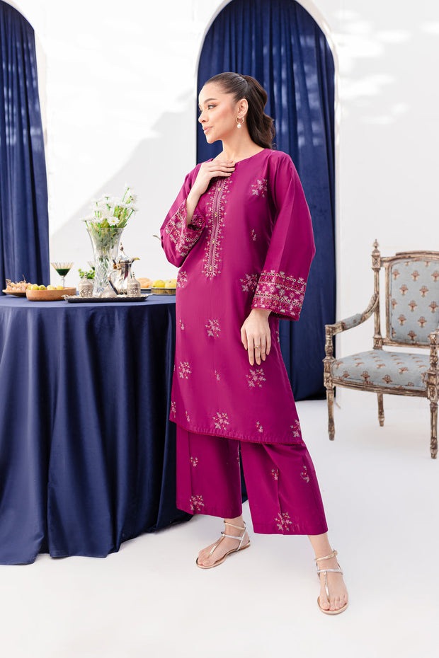 Pernia 2Pc - Embroidered Lawn Dress