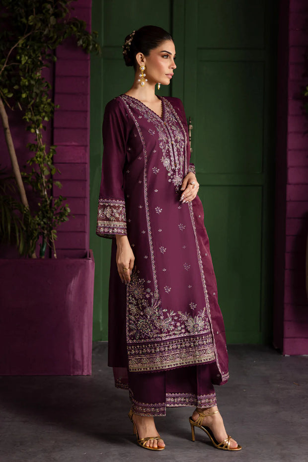 Envoye 3Pc - Embroidered Khaddar Dress