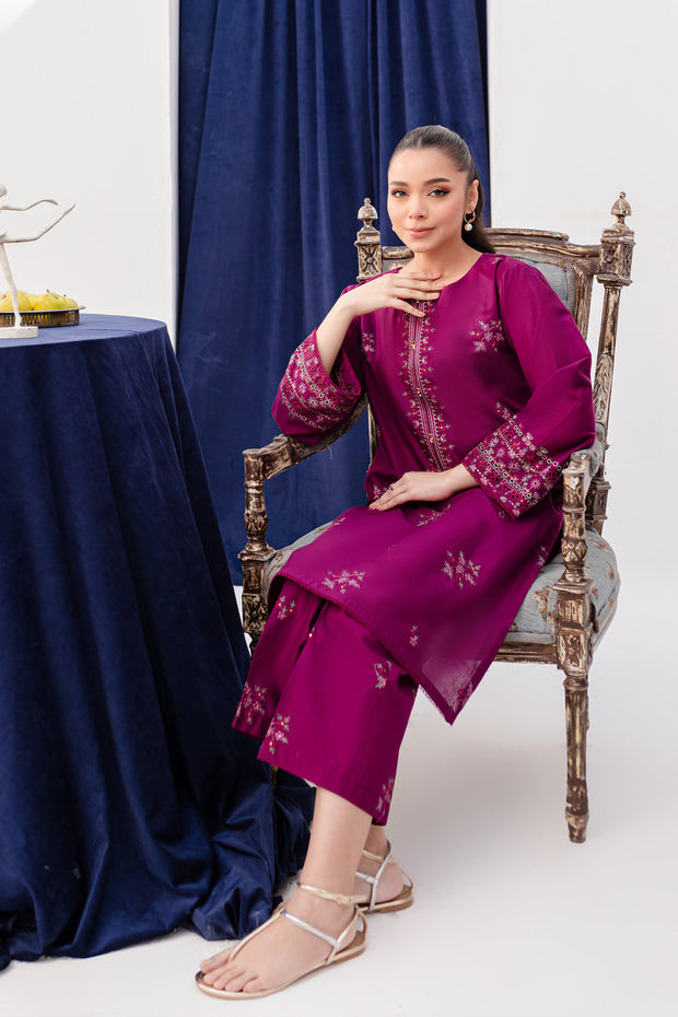 Pernia 2Pc - Embroidered Lawn Dress