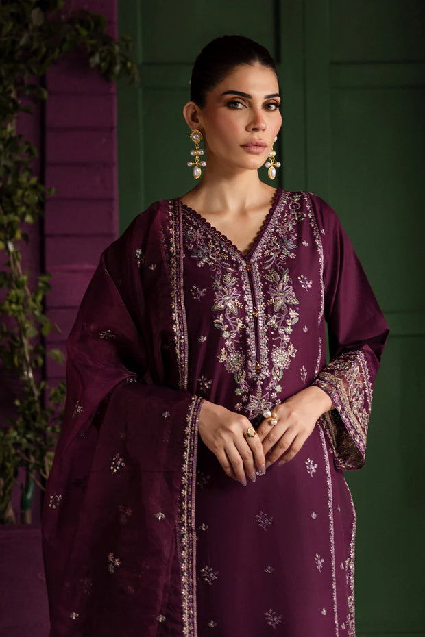 Envoye 3Pc - Embroidered Khaddar Dress