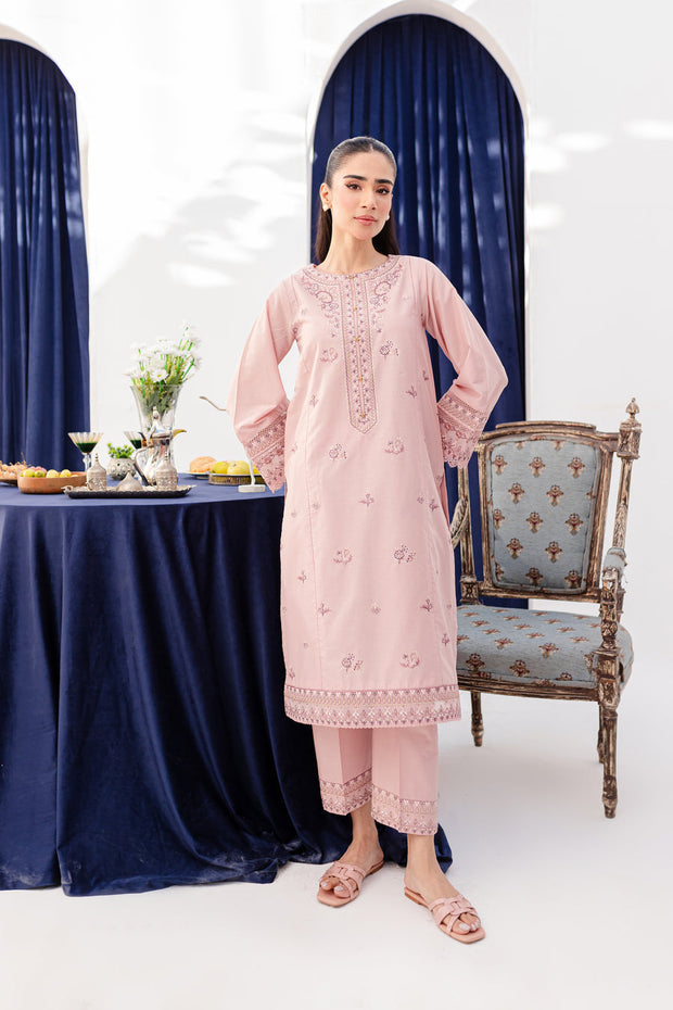 Asher 2Pc - Embroidered Lawn Dress