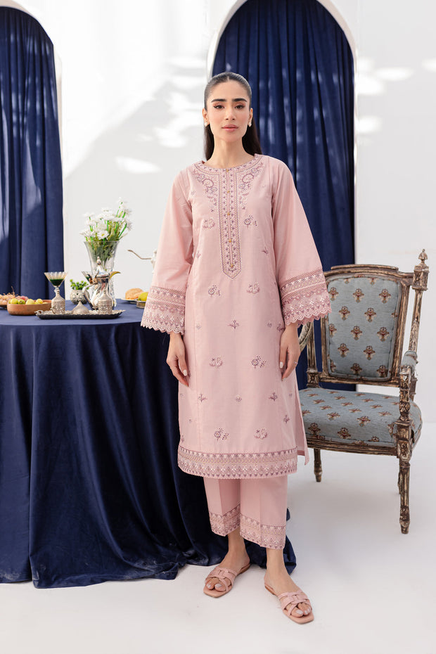 Asher 2Pc - Embroidered Lawn Dress