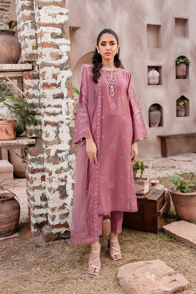 Perry 3Pc - Embroidered Cotton Dress