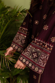 Imperial 2Pc - Embroidered Khaddar Dress