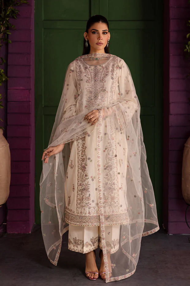 Swan 3pc - Embroidered Khaddar Pret