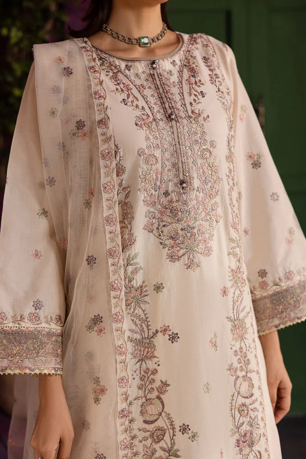 Swan 3pc - Embroidered Khaddar Pret