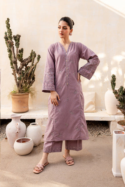 Faro 2Pc - Embroidered Khaddar Dress