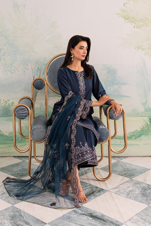 Apollo 3Pc - Embroidered Khaddar Dress