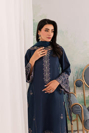 Apollo 3Pc - Embroidered Khaddar Dress