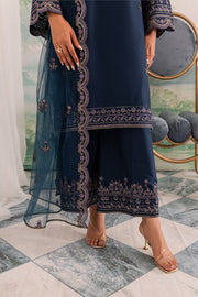 Apollo 3Pc - Embroidered Khaddar Dress