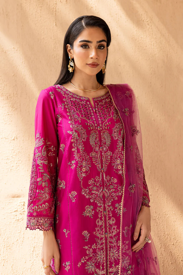 Dastak 3Pc - Embroidered Solid Dress