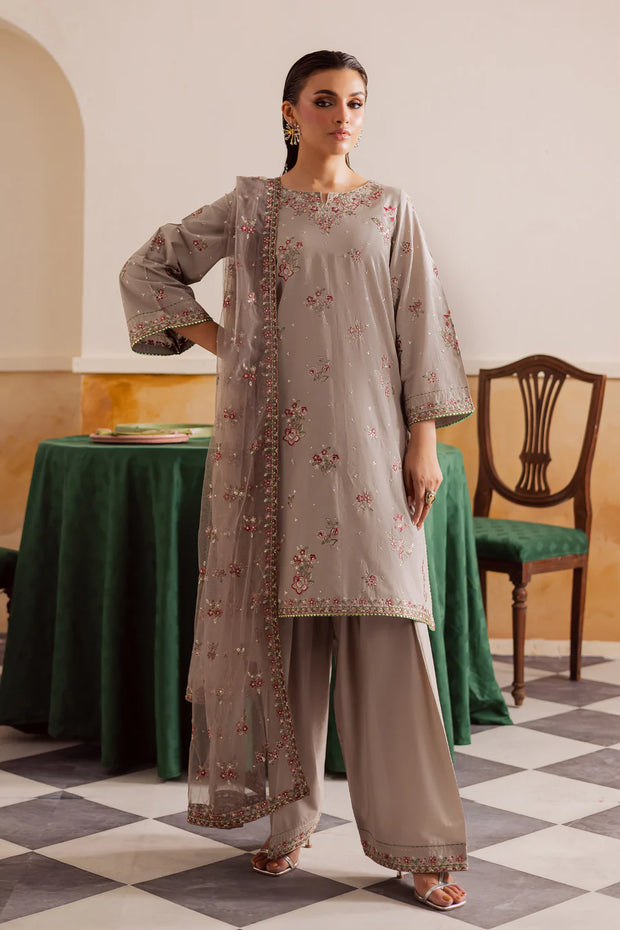 Diara 3Pc - Embroidered Khaddar Pret