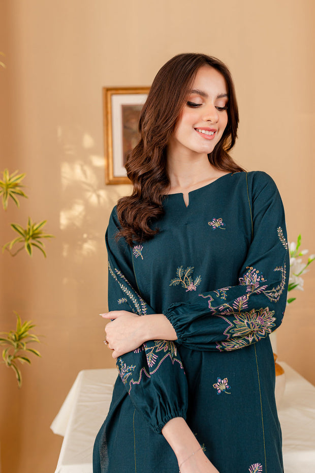 Krysti 2Pc - Embroidered Lawn Dress