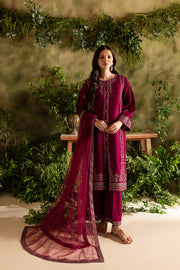 Jugnu 3Pc - Embroidered Khaddar Dress