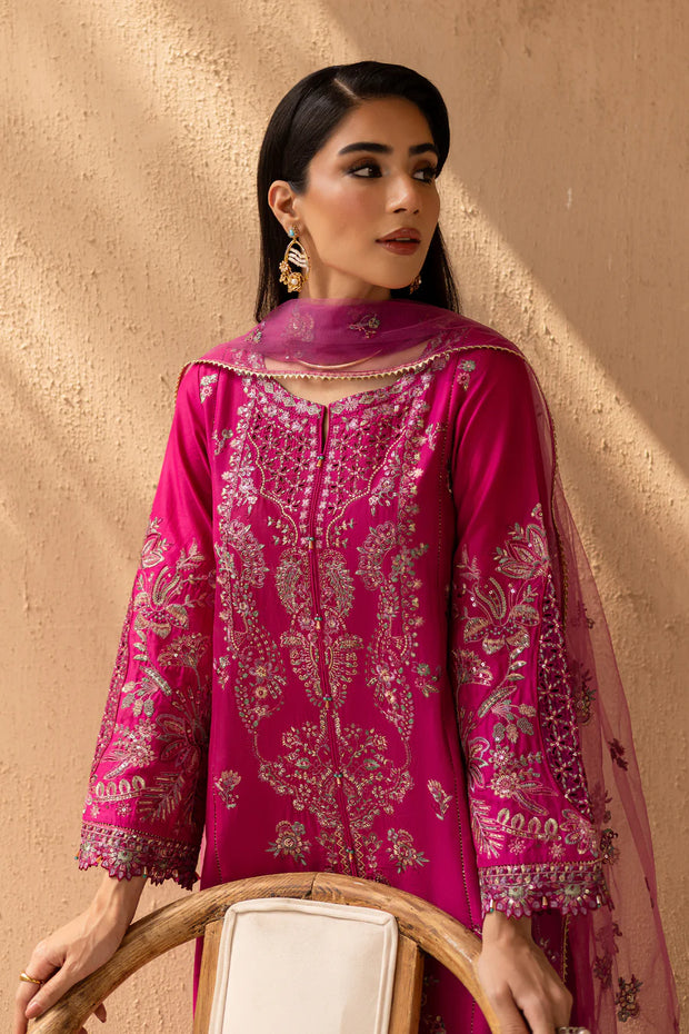Dastak 3Pc - Embroidered Solid Dress