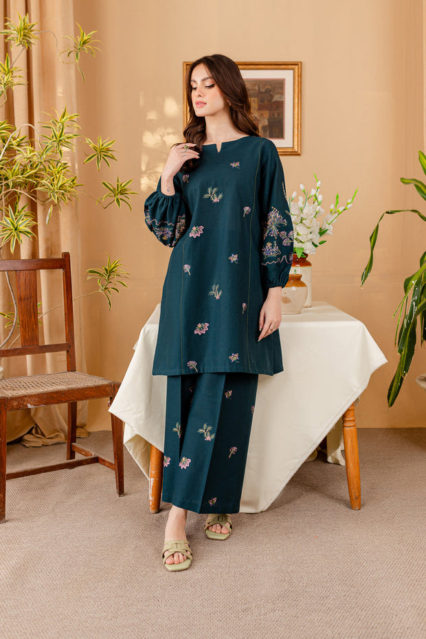 Krysti 2Pc - Embroidered Lawn Dress