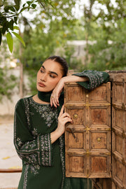 Ever Green 3Pc - Embroidered Lawn Dress