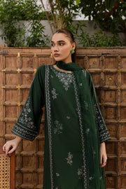 Ever Green 3Pc - Embroidered Lawn Dress