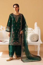 Gulmeena 3Pc- Embroidered Khaddar Dress