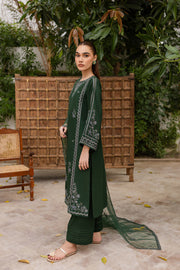 Ever Green 3Pc - Embroidered Lawn Dress