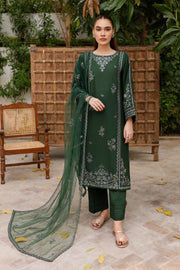 Ever Green 3Pc - Embroidered Lawn Dress