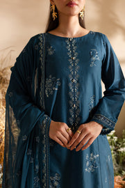 Rawina Dorcy 3Pc - Embroidered Khaddar Dress