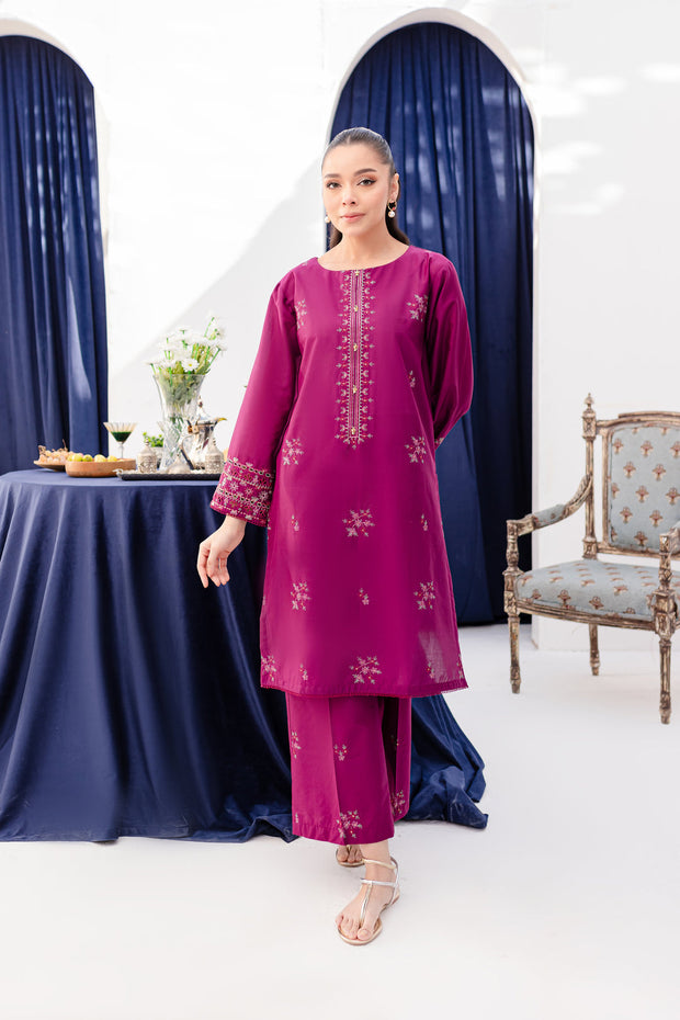 Pernia 2Pc - Embroidered Lawn Dress