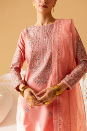 Pink Glam 3pc - Embroidered Khaddar Pret