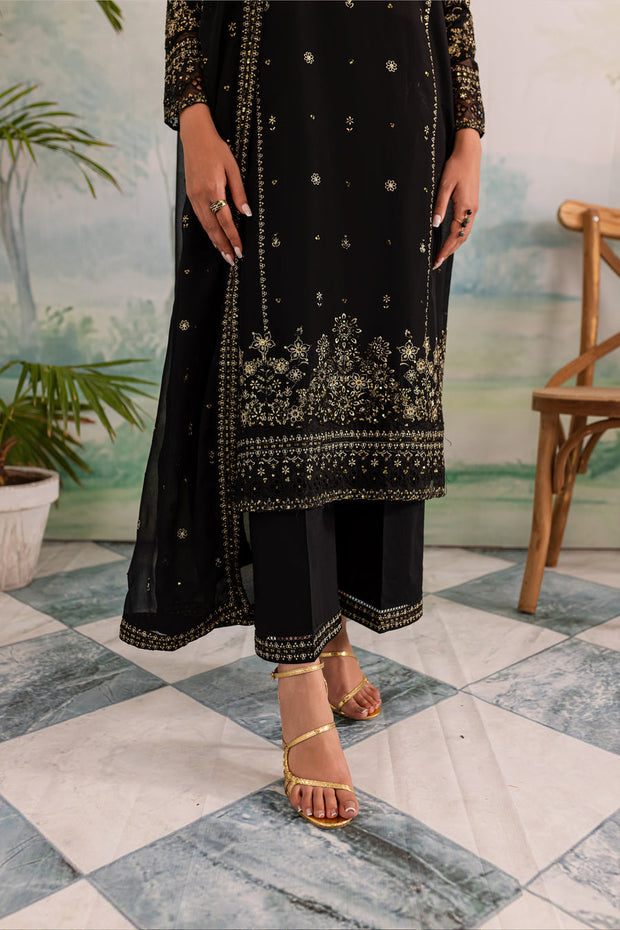 Navya 3Pc - Embroidered Khaddar Dress