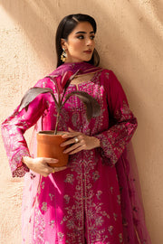 Dastak 3Pc - Embroidered Solid Dress