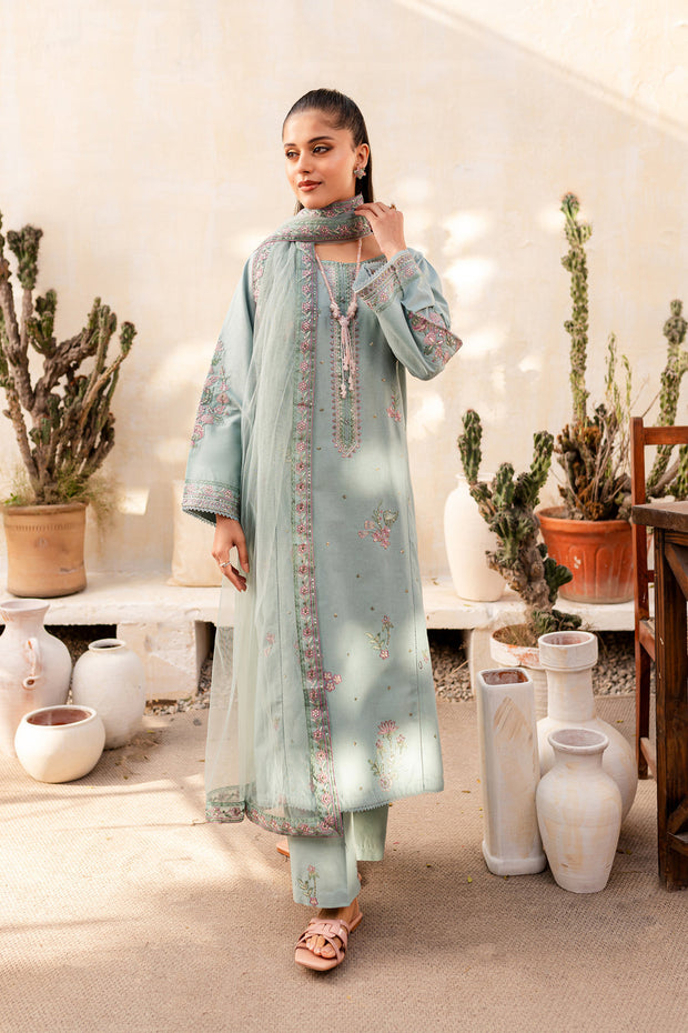 Cora 3Pc - Embroidered Lawn Dress