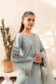 Cora 3Pc - Embroidered Lawn Dress