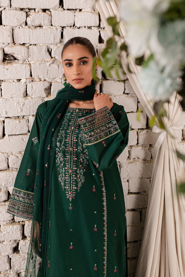 Orion 3Pc - Embroidered Lawn Dress