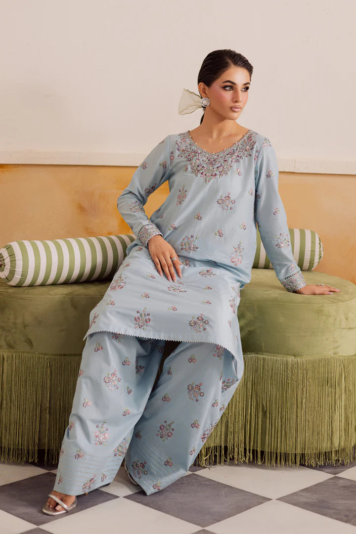 Badal 2Pc - Embroidered khaddar Pret
