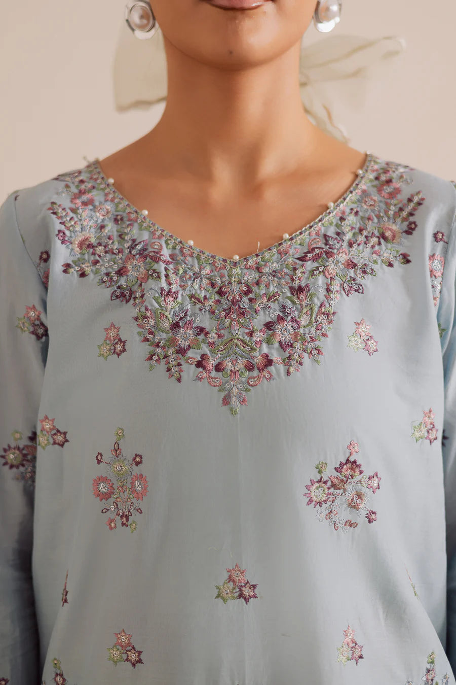 Badal 2Pc - Embroidered khaddar Pret