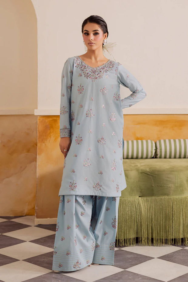 Badal 2Pc - Embroidered khaddar Pret