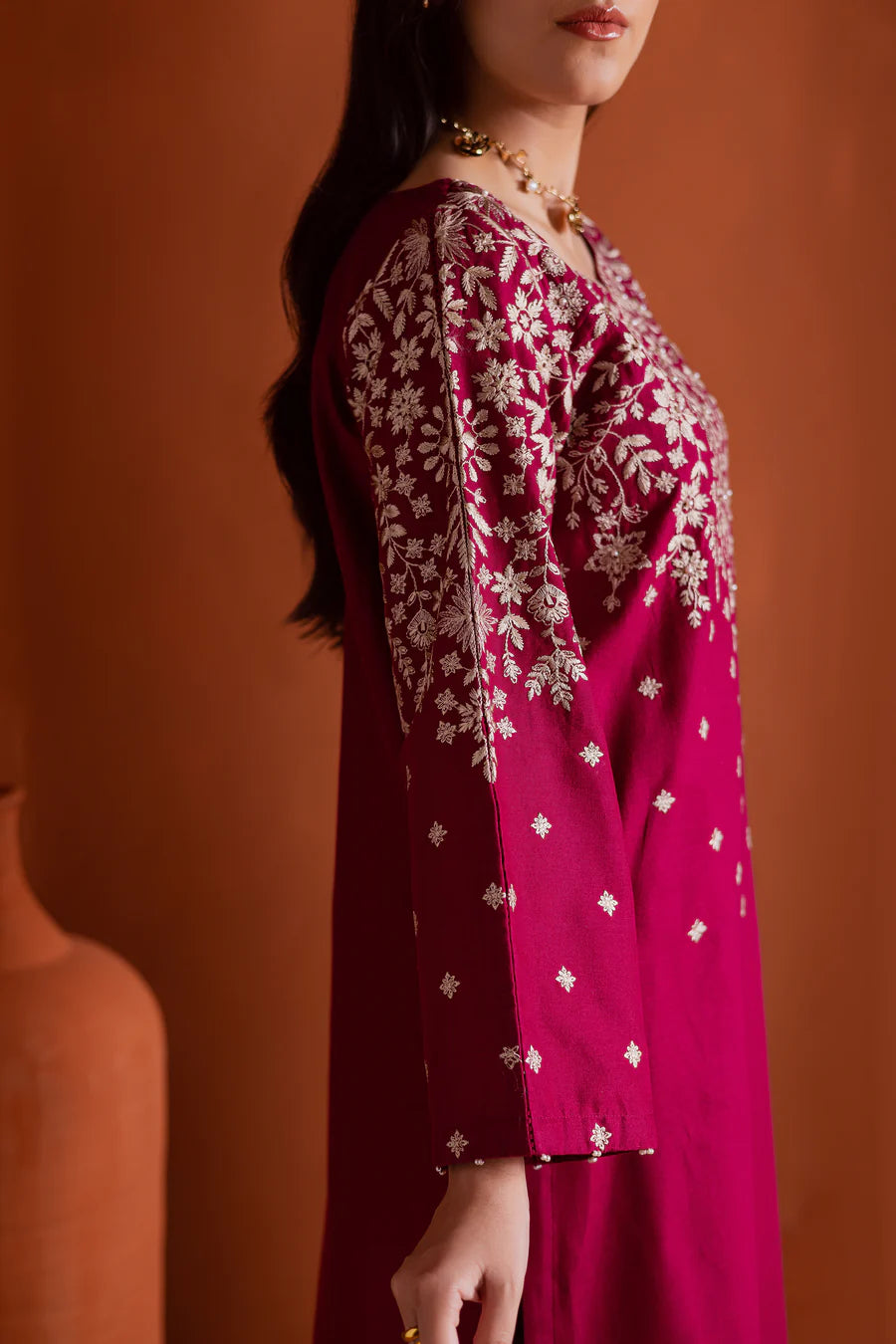 Cherry on top 2Pc - Embroidered Lawn Dress